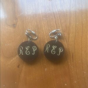 Elegant Brown REP Earrings